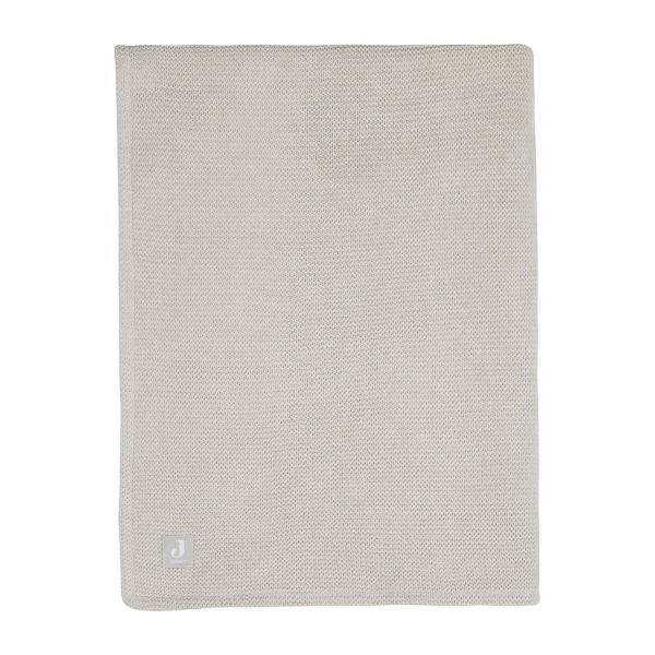 Jollein Ledikantdeken Basic Knit Nougat/Fleece 100 x 150 cm