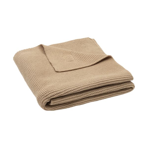 Jollein Basic Knit Wiegdeken - 75 x 100 cm - Hazel