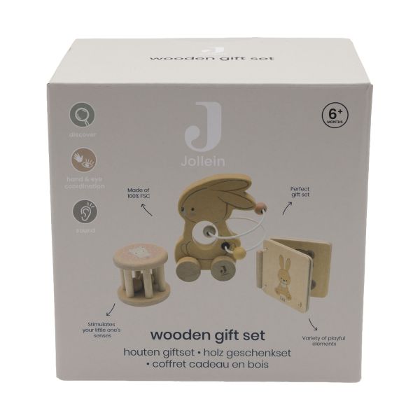 Jollein Bunny Luz Houten Giftset