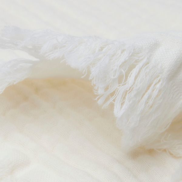 Jollein Ledikantdeken Muslin Ivory 120 x 120 cm Jollein Ledikantdeken Muslin Ivory 120 x 120 cm