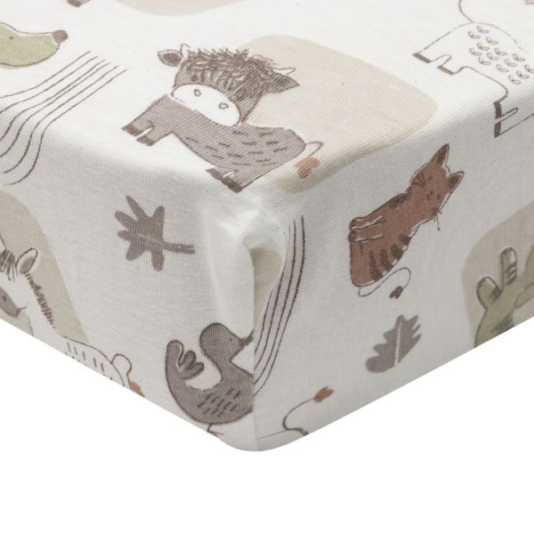 Jollein Hoeslaken - 70/75x140/150 cm - Jersey - Barn Buddies