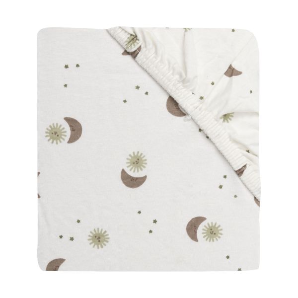Jollein Hoeslaken - 70/75x140/150 cm - Jersey - Over The Moon