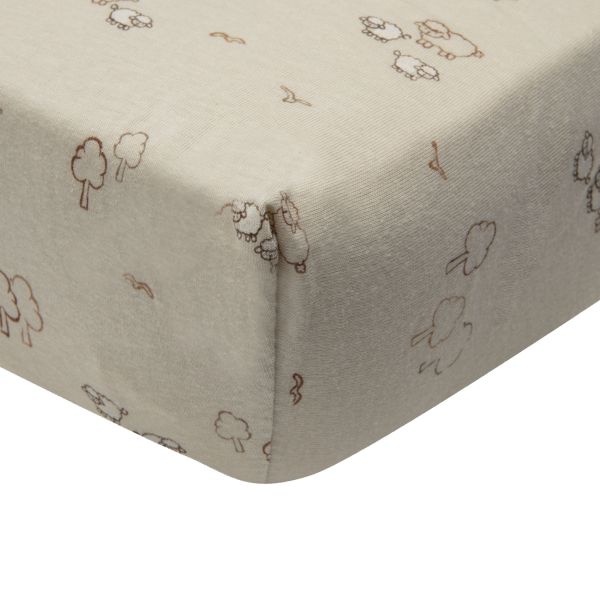 Jollein Hoeslaken - 40/50x80/90 cm - Jersey - Woolly