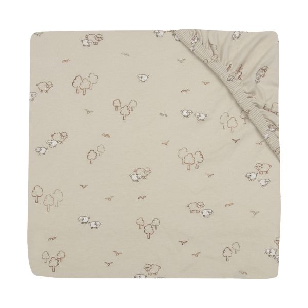 Jollein Hoeslaken - 60x120 cm - Jersey - Woolly Jollein Hoeslaken - 60x120 cm - Jersey - Woolly
