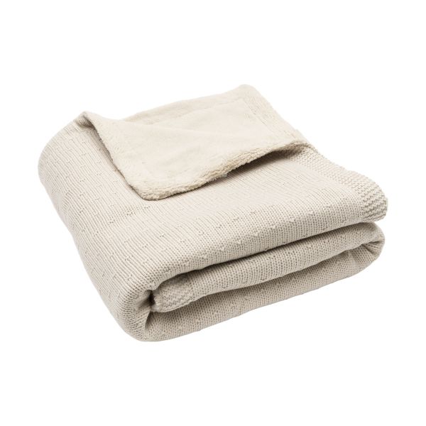 Jollein Ledikantdeken - Sprinkle Knit / Fluffy - 100 x 150 cm - Sand Jollein Ledikantdeken - Sprinkle Knit / Fluffy - 100 x 150 cm - Sand