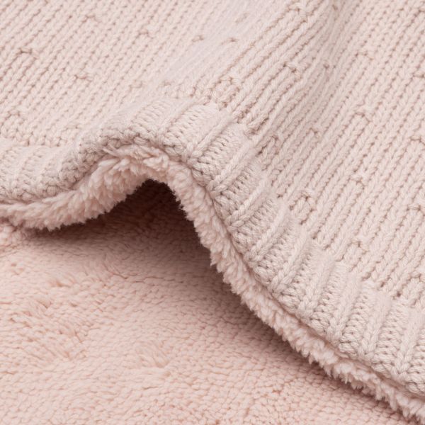 Jollein Ledikantdeken - Sprinkle Knit / Fluffy - 100 x 150 cm - Silk Rose Jollein Ledikantdeken - Sprinkle Knit / Fluffy - 100 x 150 cm - Silk Rose