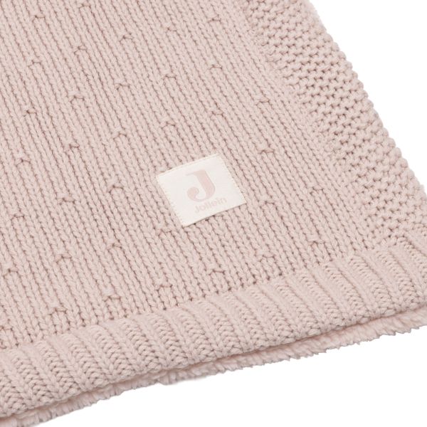 Jollein Ledikantdeken - Sprinkle Knit / Fluffy - 100 x 150 cm - Silk Rose Jollein Ledikantdeken - Sprinkle Knit / Fluffy - 100 x 150 cm - Silk Rose