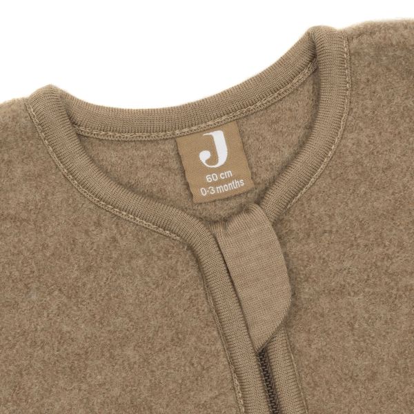Jollein Merino Wol Felted Slaapzak met Afritsbare Mouwen - 60 cm - Dark Haze