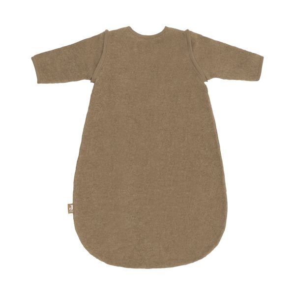 Jollein Merino Wol Felted Slaapzak met Afritsbare Mouwen - 60 cm - Dark Haze