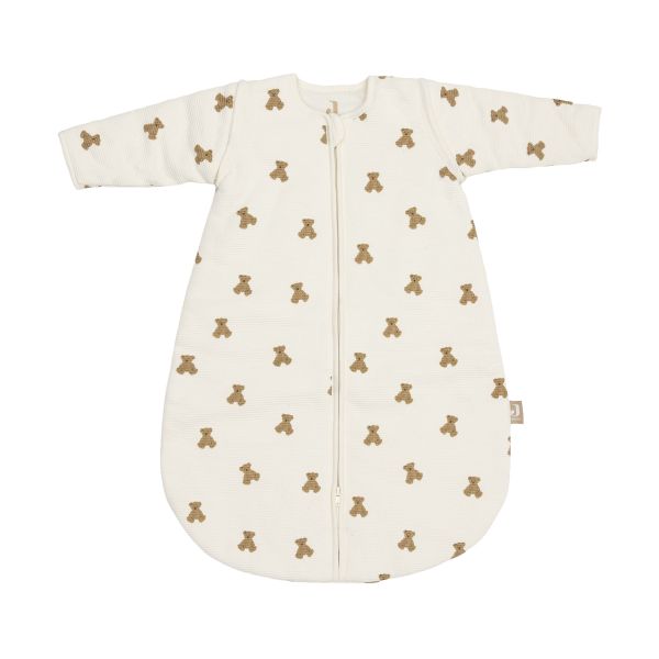 Jollein Mini Teddy Bear Slaapzak met Afritsbare Mouwen - 60 cm - Little Waffle
