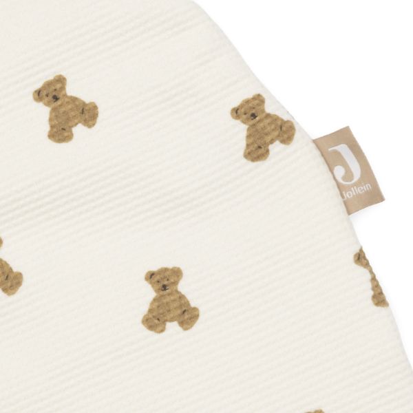 Jollein Mini Teddy Bear Slaapzak met Afritsbare Mouwen - 60 cm - Little Waffle