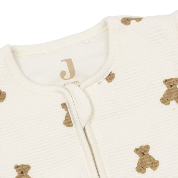 Jollein Mini Teddy Bear Slaapzak met Afritsbare Mouwen - 60 cm - Little Waffle