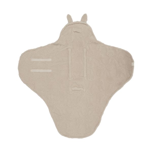 Jollein Nijntje Jacquard Wikkeldeken - Teddy - Sand Jollein Nijntje Jacquard Wikkeldeken - Teddy - Sand