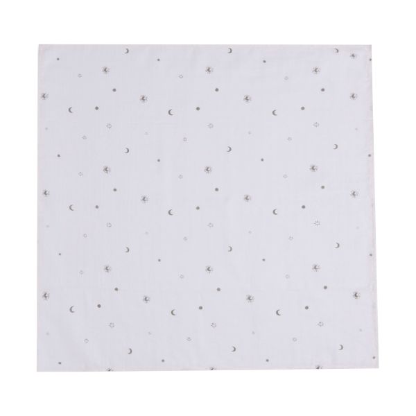 Jollein Multidoek Hydrofiel Stargaze Leaf Green 70 x 70 cm 3-pack