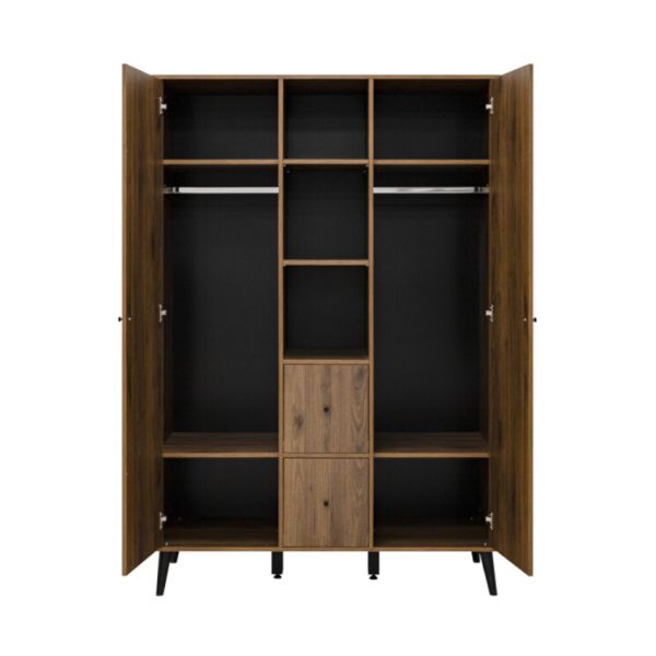 Bopita 2-Deurskast XL - Zara - Walnoot Bopita 2-Deurskast XL - Zara - Walnoot