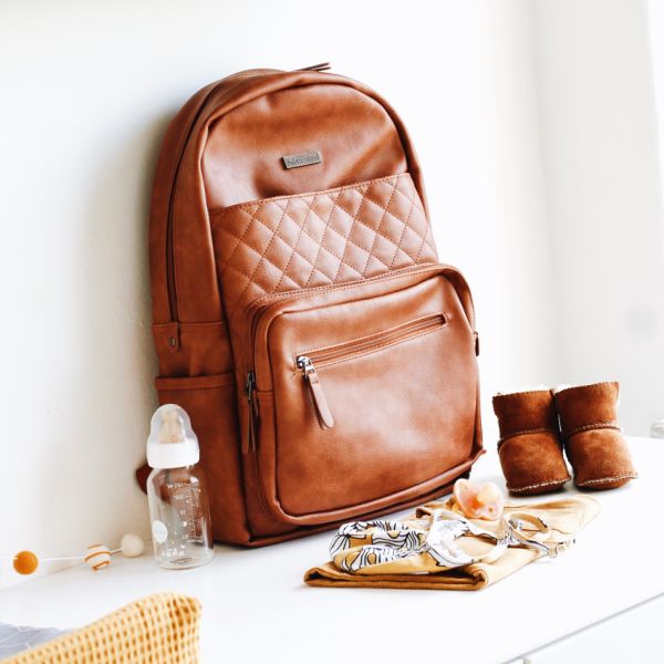 Kidzroom Care Luierrugzak - Popular - Cognac