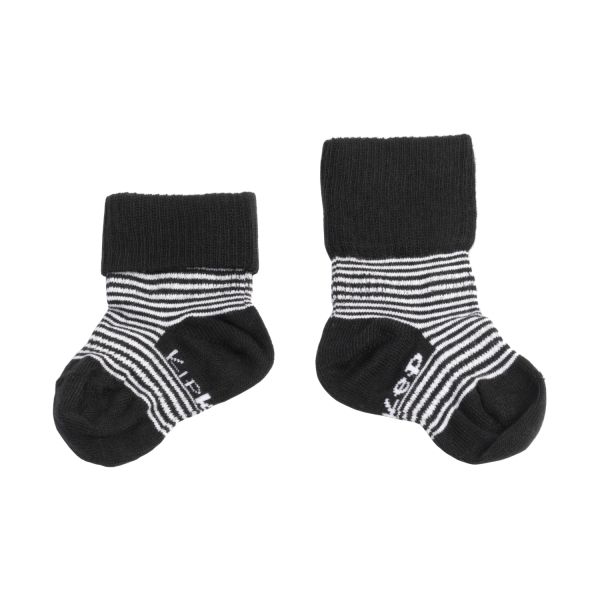 KipKep Blijf-Sokjes - 2-6 Mnd - 2-Pack - Black Stripes KipKep Blijf-Sokjes - 2-6 Mnd - 2-Pack - Black Stripes