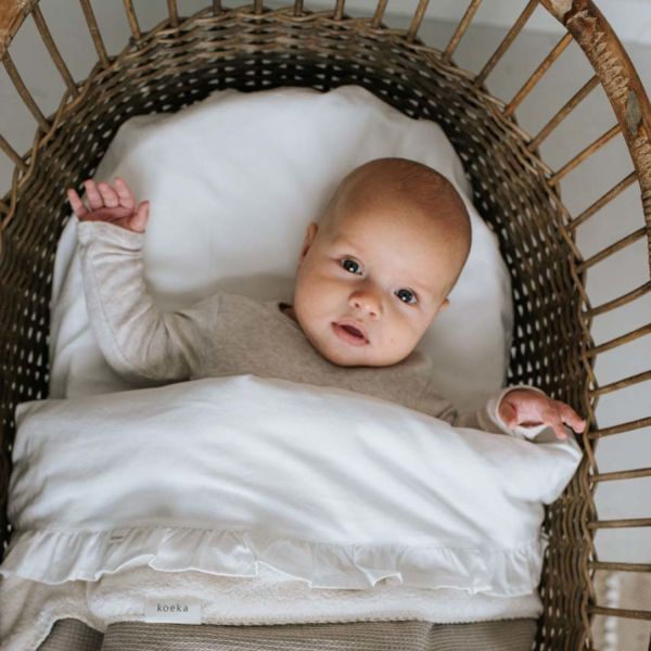 Koeka Wieglaken Ruffle Warm White