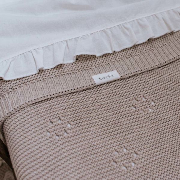 Koeka Wieglaken Ruffle Warm White