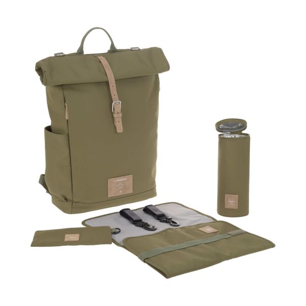 Lässig Rolltop Up Rugzak - Olive
