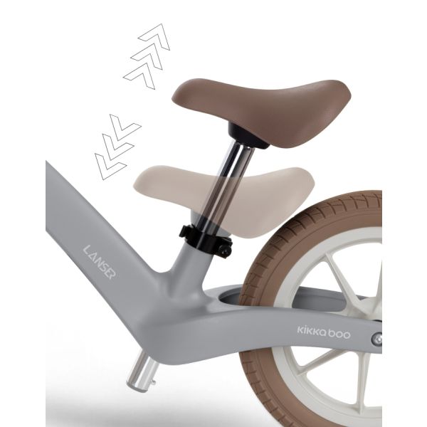 Kikkaboo Lanser Loopfiets - Grijs