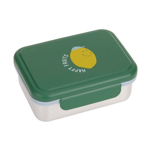 Lässig Happy Fruits Lunchbox RVS - Lemon