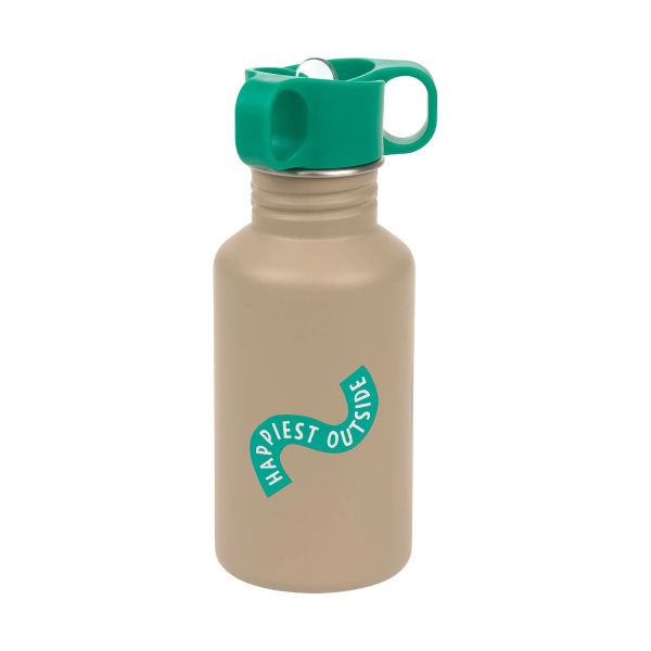 Lässig Happy Trails Drinkfles RVS - 500 ml - Frog Lässig Happy Trails Drinkfles RVS - 500 ml - Frog