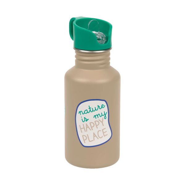 Lässig Happy Trails Drinkfles RVS - 500 ml - Frog Lässig Happy Trails Drinkfles RVS - 500 ml - Frog