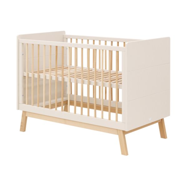Bopita Ledikant 60 x 120 cm - Commode - Lines - Dune/Natural