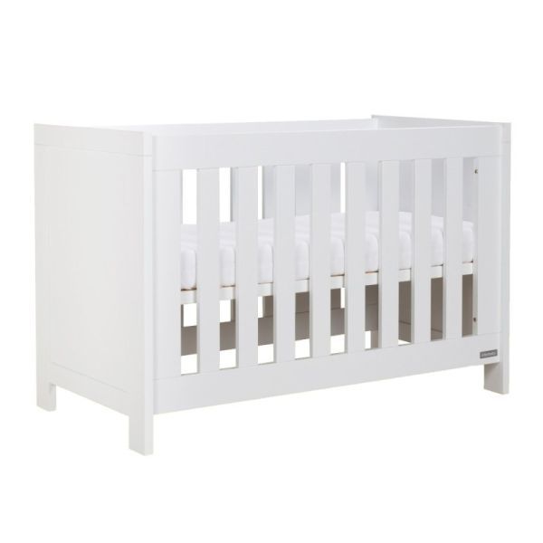 Interbaby Ledikant 60 x 120 - Commode 3 Laden - Hanglegkast 2-Deurs Malmo Wit