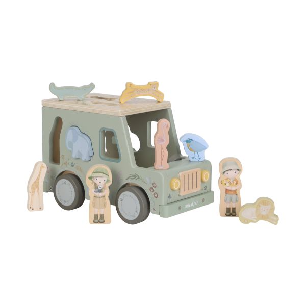 Little Dutch Safari Friends Jeep Vormenstoof Little Dutch Safari Friends Jeep Vormenstoof
