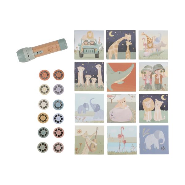 Little Dutch Safari Friends Verhalenprojector Zaklamp Little Dutch Safari Friends Verhalenprojector Zaklamp
