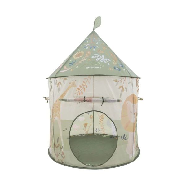 Little Dutch Speeltent Met Kruiptunnel - Safari - Groen
