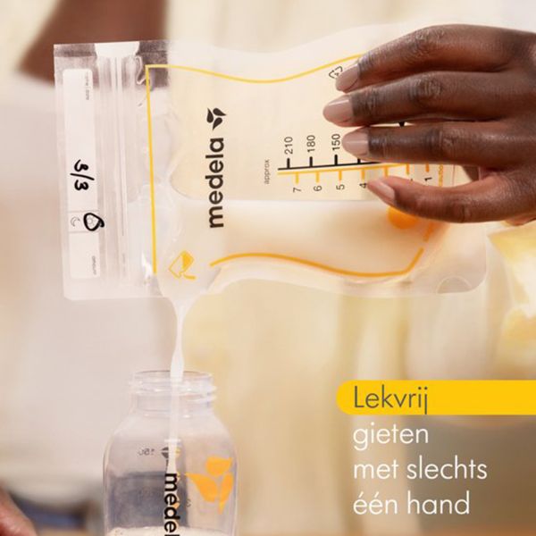 Medela Moedermelkbewaarzakjes Met Schenktuit 210ml 25st Medela Moedermelkbewaarzakjes Met Schenktuit 210ml 25st