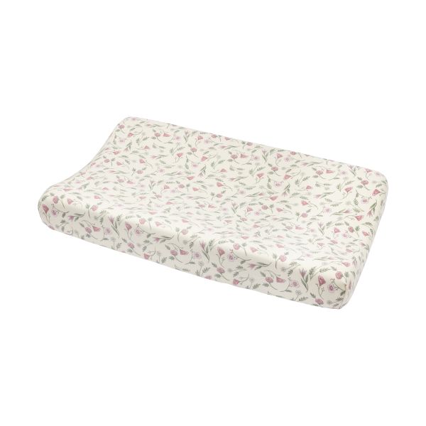 Meyco Aankleedkussenhoes Print - 50 x 70 cm - Jersey - Flower Meyco Aankleedkussenhoes Print - 50 x 70 cm - Jersey - Flower