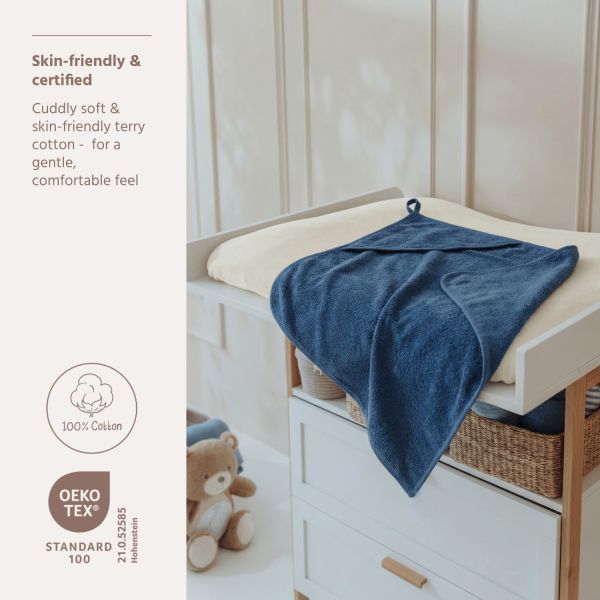 Meyco Badcape Uni - Badstof - 75x75 cm - Indigo Meyco Badcape Uni - Badstof - 75x75 cm - Indigo