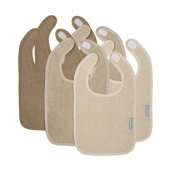 Meyco Badstof Slab Met Klittenband - 6 Stuks - 26 x 31 cm - Soft Sand / Sand / Taupe Meyco Badstof Slab Met Klittenband - 6 Stuks - 26 x 31 cm - Soft Sand / Sand / Taupe