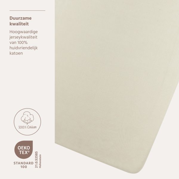 Meyco Hoeslaken Jersey Soft Sand 75x95 cm Meyco Hoeslaken Jersey Soft Sand 75x95 cm