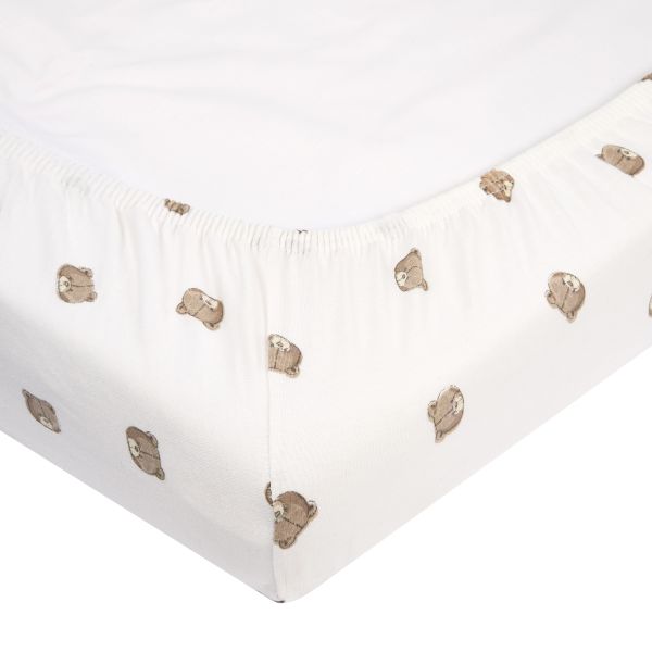 Meyco Hoeslaken Print - 40 x 80/90 cm - Jersey - Bear Meyco Hoeslaken Print - 40 x 80/90 cm - Jersey - Bear