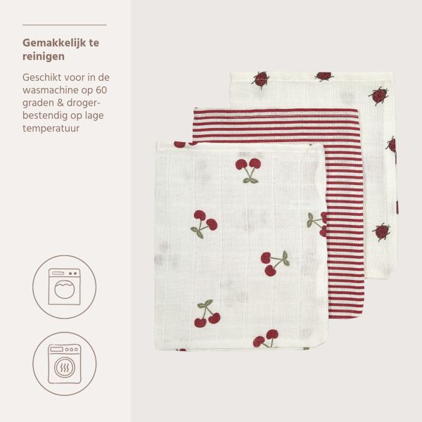 Meyco Tetra Monddoekjes - 3 Stuks - 30 x 30 cm - Girly Garden