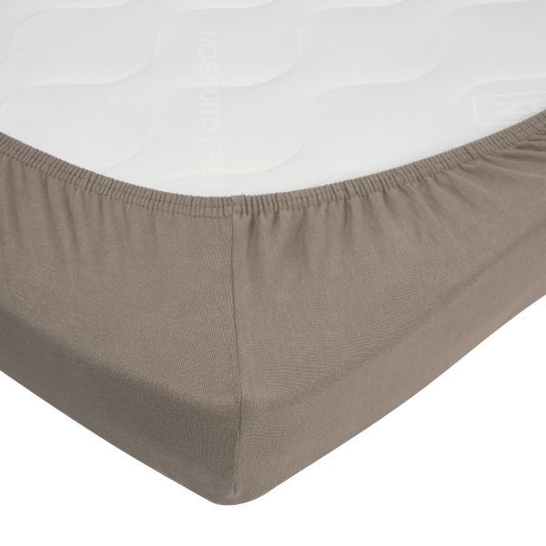Meyco Hoeslaken - 2 Stuks - 50 x 90 cm - Jersey - Dark Taupe