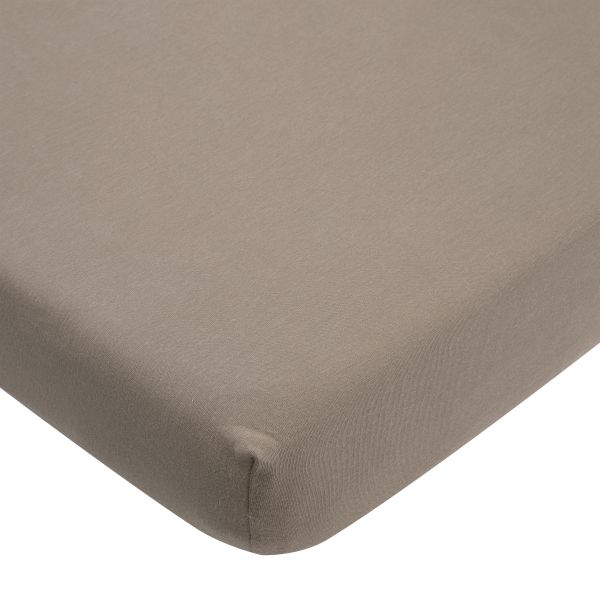 Meyco Hoeslaken - Jersey - Dark Taupe - 70 x 140/150 cm - 2-Pack Meyco Hoeslaken - Jersey - Dark Taupe - 70 x 140/150 cm - 2-Pack