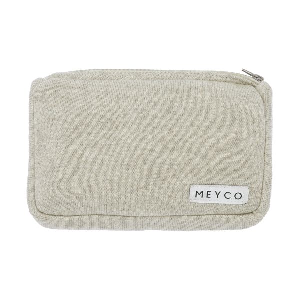 Meyco Billendoekjesetui Knit Basic Sand Melange Meyco Billendoekjesetui Knit Basic Sand Melange