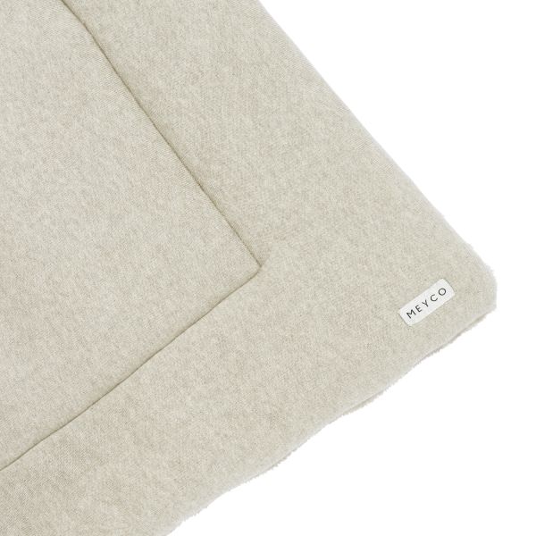 Meyco Basic Knit Parklegger - 77 x 97 cm - Sand Melange Meyco Basic Knit Parklegger - 77 x 97 cm - Sand Melange