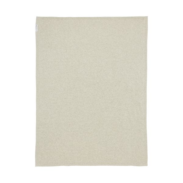 Meyco Ledikantdeken Knit Basic Sand Melange 100x150cm Meyco Ledikantdeken Knit Basic Sand Melange 100x150cm