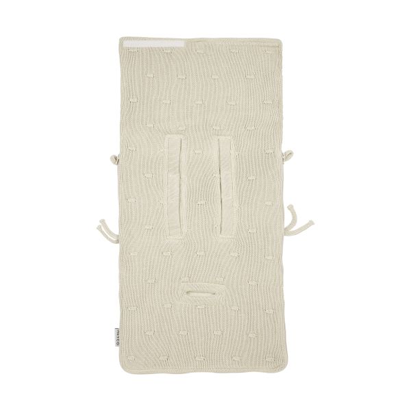 Meyco Voetenzak Knots Teddy - 40 x 82 cm - Soft Sand Meyco Voetenzak Knots Teddy - 40 x 82 cm - Soft Sand