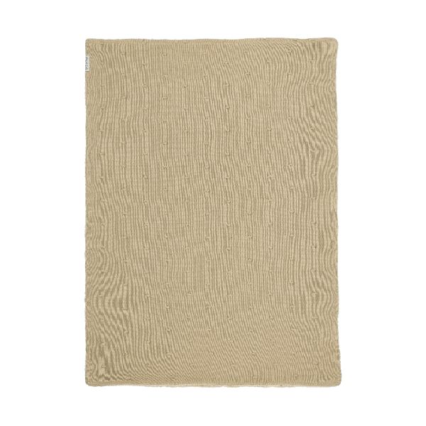 Meyco Wiegdeken Mini Knots Sand Teddy 75 x 100 cm Meyco Wiegdeken Mini Knots Sand Teddy 75 x 100 cm