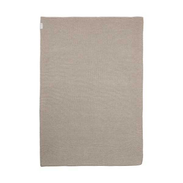 Meyco Stripe Deken Gebreid - Dark Taupe/Natural - 75 x 100 cm Meyco Stripe Deken Gebreid - Dark Taupe/Natural - 75 x 100 cm