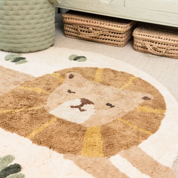 Little Dutch Leeuw Vloerkleed - 117 x 110 cm - Geel Little Dutch Leeuw Vloerkleed - 117 x 110 cm - Geel