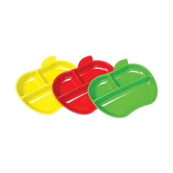 Munchkin Lil' Apple Plates 6mnd+ (3 Stuks) Munchkin Lil' Apple Plates 6mnd+ (3 Stuks)
